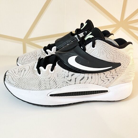 Nike Kevin Durant KD 14 TB White Black DA7850-100 Men's Basketball Shoes Sz 8.5 - Picture 5 of 12